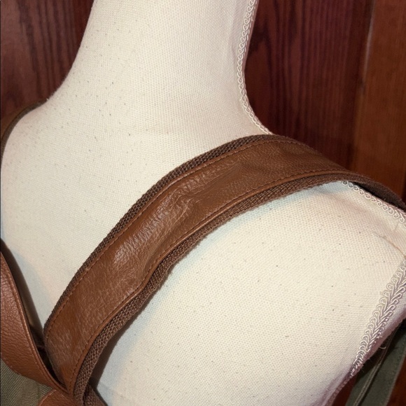 Canvas Backpack with Brown Accents - Picture 6 of 16